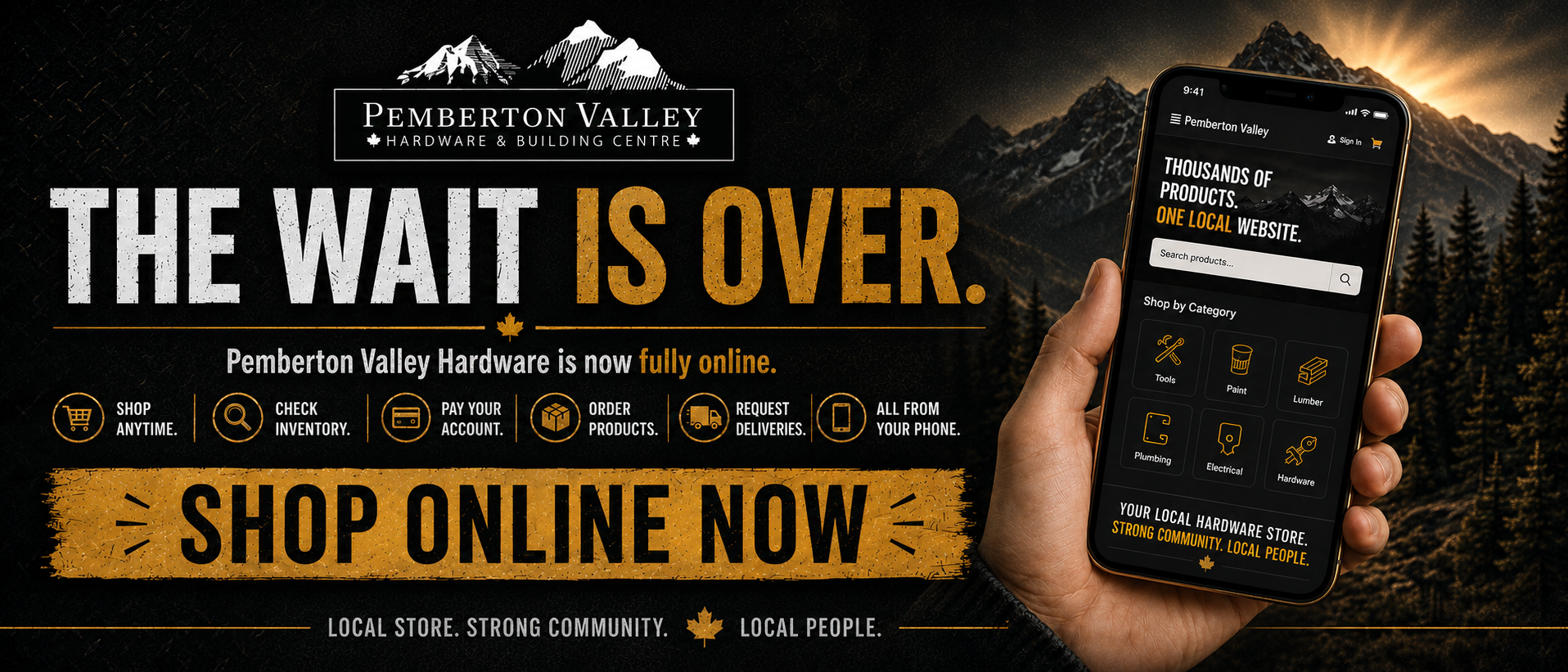 Shop Online Now Banner